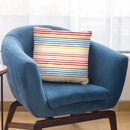 Marker Colorful Stripes Throw Pillow By Ninola Design