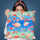 Pink Flamingo Throw Pillow By Ninola Design