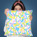 Rectangular Confetti Pastel Throw Pillow By Ninola Design