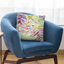 Tropical Palms Blue Green Throw Pillow By Ninola Design