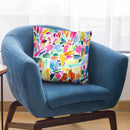 Watercolor Modern Brushstrokes Pink Gaudi Throw Pillow By Ninola Design