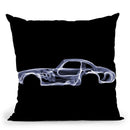 Mercedes 300Sld Throw Pillow By Octavian Mielu