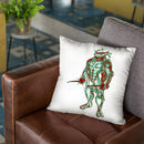 Turtle Raphael Throw Pillow By Octavian Mielu