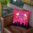 San Diego Throw Pillow By Octavian Mielu