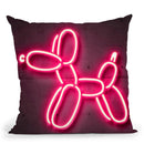 Baloon Dog Throw Pillow By Octavian Mielu