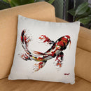 Koi Fish Throw Pillow By Osnat Tzadok