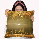 The Golden Forest2 Throw Pillow By Osnat Tzadok