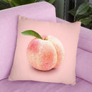 Glitter Peach Throw Pillow By Paul Fuentes