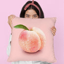 Glitter Peach Throw Pillow By Paul Fuentes