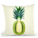 Kiwi Pineapple Throw Pillow By Paul Fuentes