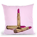 Lipstick Bullet Throw Pillow By Paul Fuentes