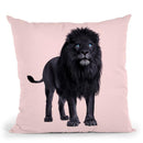 Black Lion Throw Pillow By Paul Fuentes