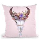 Succulent Skull Throw Pillow By Paul Fuentes