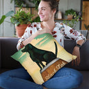Black Lab Whiskey Throw Pillow By Ryan Fowler