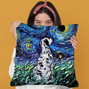 Dalmatian Throw Pillow by Aja Trier
