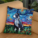 Pit Bull Throw Pillow by Aja Trier