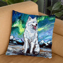 Samoyed Throw Pillow by Aja Trier