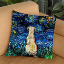 Yellow Lab Throw Pillow by Aja Trier