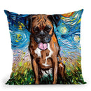 Boxsue Boxer Throw Pillow by Aja Trier