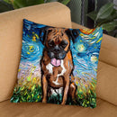 Boxsue Boxer Throw Pillow by Aja Trier