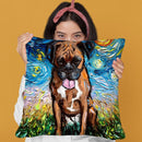 Boxsue Boxer Throw Pillow by Aja Trier