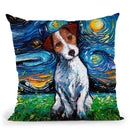 Jack Russel Terrier Throw Pillow by Aja Trier