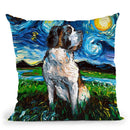 Saint Bernard Throw Pillow by Aja Trier