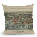Chicago 1907 Throw Pillow By Adam Shaw