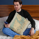 Puget Sound 1898 Map Throw Pillow By Adam Shaw
