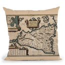Sicily Italy 1619 Cartog Throw Pillow By Adam Shaw