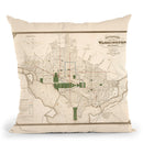 Washington Dc 1876 Throw Pillow By Adam Shaw