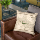 Washington Dc 1876 Throw Pillow By Adam Shaw