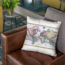 World 1780 Throw Pillow By Adam Shaw