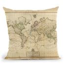 World 1800 Throw Pillow By Adam Shaw