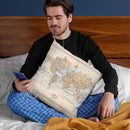 World Map 1884 Throw Pillow By Adam Shaw