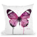 Amethyst Butterfly Throw Pillow By Christian Alonso