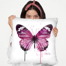 Amethyst Butterfly Throw Pillow By Christian Alonso
