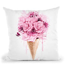 Ice Cream Bouquet Throw Pillow By Christian Alonso