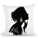 La Femme Throw Pillow By Christian Alonso