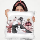 Miss Tea Throw Pillow By Christian Alonso