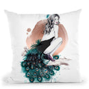 Peculiar Peacock Throw Pillow By Christian Alonso