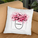 Peonies & Chanel Throw Pillow By Christian Alonso