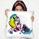 Precious Parrot Throw Pillow By Christian Alonso