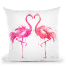 Flamingo Love Throw Pillow By Christian Alonso