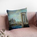 Brooklyn Bridge Throw Pillow By Silvia Vassileva