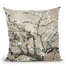 Almond Branches Throw Pillow By Van Gogh