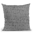 Black & White Hand Drawn Stick Pattern Throw Pillow By Alisa Galitsyna